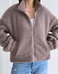 Teddyjacke, Reißverschluss, 3 Farben