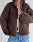 Teddyjacke, Reißverschluss, 3 Farben