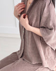 Frottee-Bluse, 4 Farben