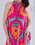 Seiden-Maxikleid, Sommertraum