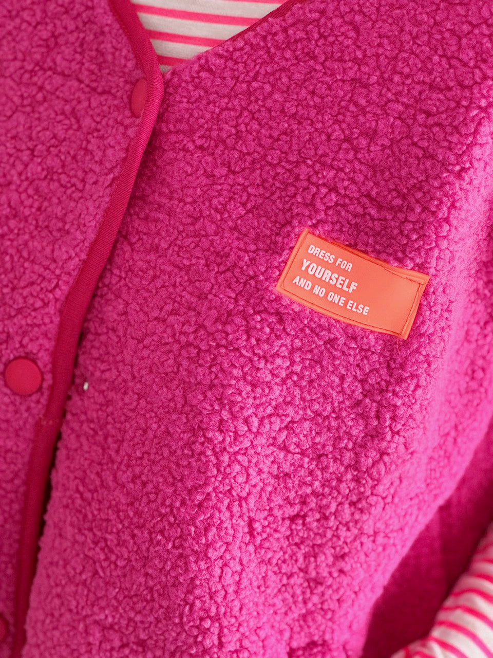 Teddyweste, Dress for Yourself, Hot-Pink