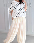 Bluse mit Ballonärmeln, Polka Dots, 2 Farben