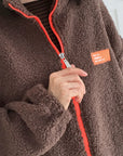 Teddyjacke, Dress for Yourself, Schoko