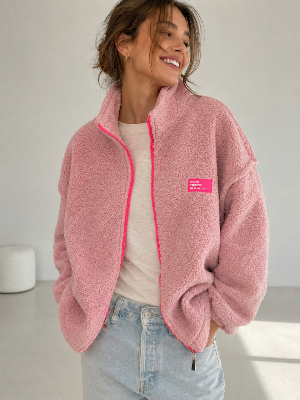 Teddyjacke, Dress for Yourself, Babyrosa