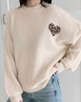 Pullover, Leo-Herz, Cremeweiß