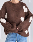 Pullover, Herzen, Schoko