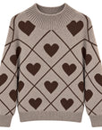 Pullover, Herzen & Argyle, Taupe