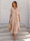 T-Shirt-Kleid, Leo, Beige