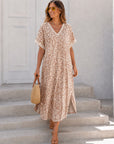 T-Shirt-Kleid, Leo, Beige