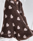 Pullover, Herzen, Ballonärmel, Schoko