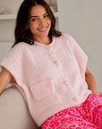 Strickweste, mit aufgesetzten Taschen, Babyrosa