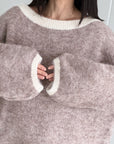 Pullover mit Kontrastdetails, 4 Farben