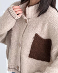 Strickjacke, Color Pocket, 4 Farben