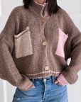 Strickjacke, Color Pocket, 4 Farben