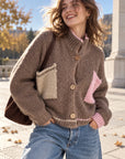 Strickjacke, Color Pocket, 4 Farben