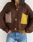 Strickjacke, Color Pocket, 4 Farben