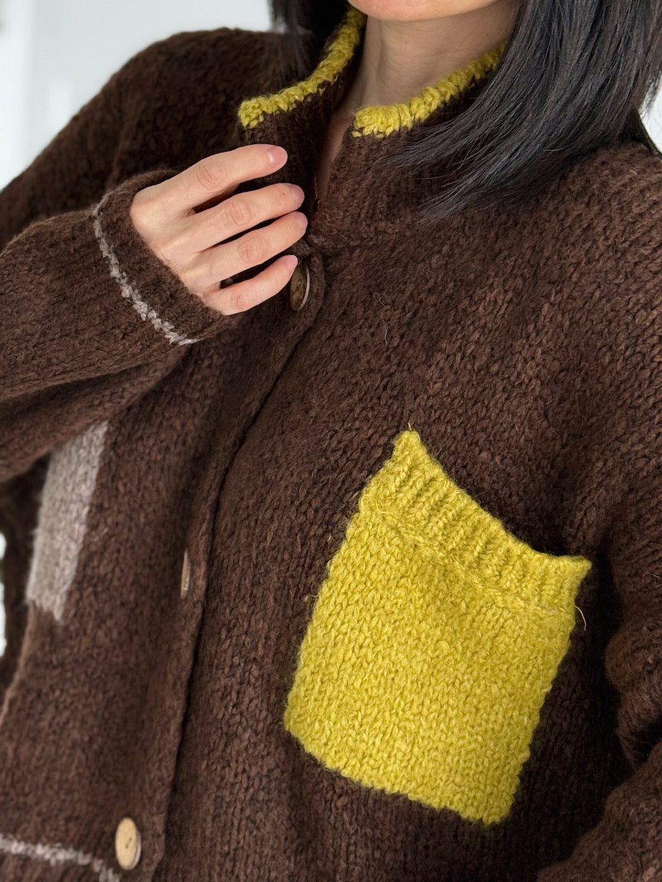 Strickjacke, Color Pocket, 4 Farben