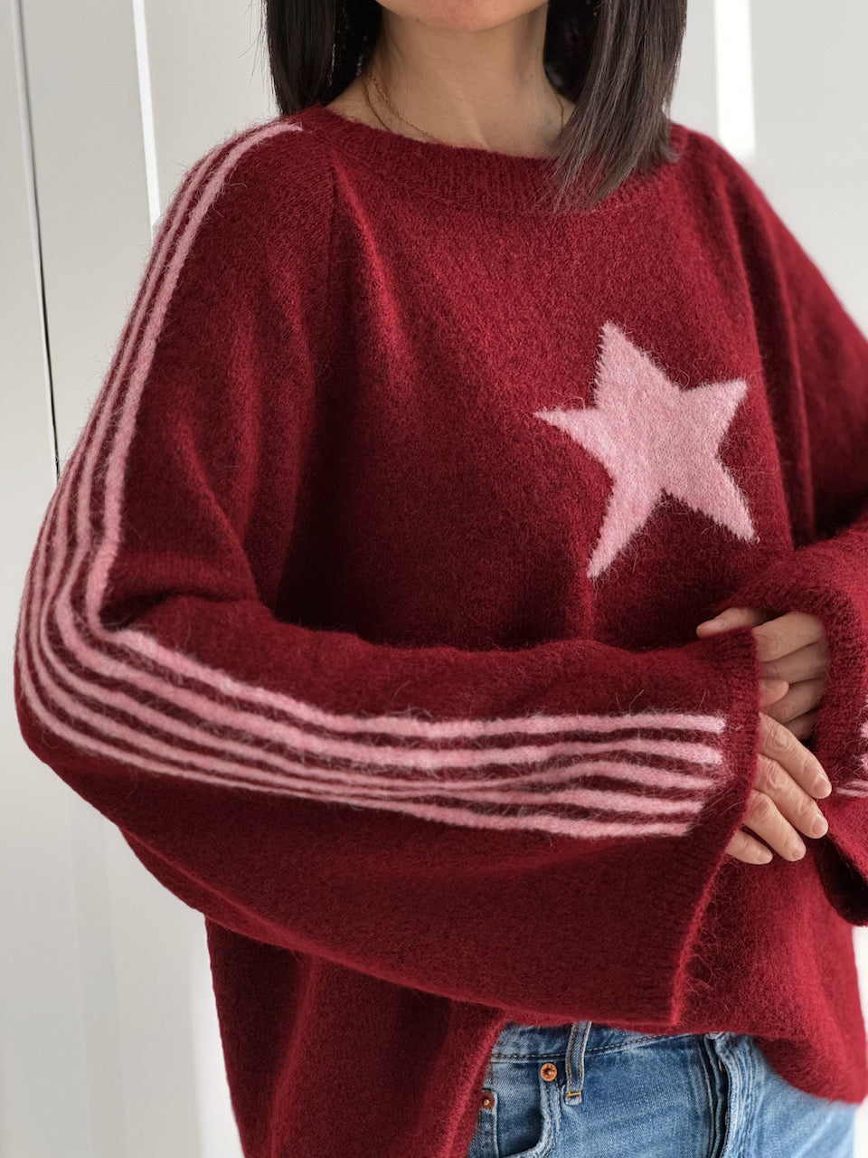 Pullover, Star &amp; Stripes, 4 Farben