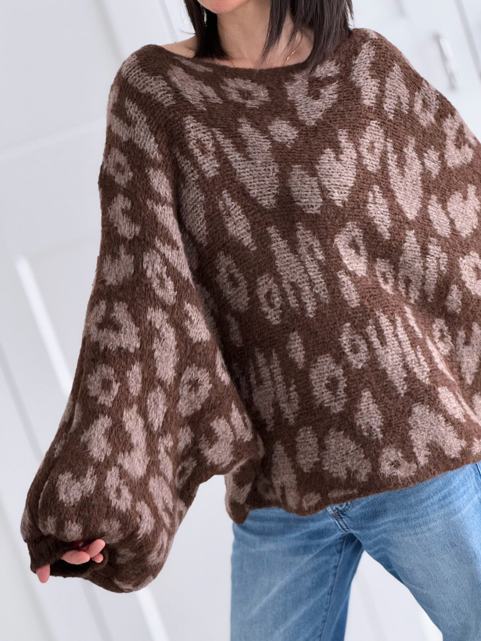 Pullover, Leo, Ballonärmel, 5 Farben