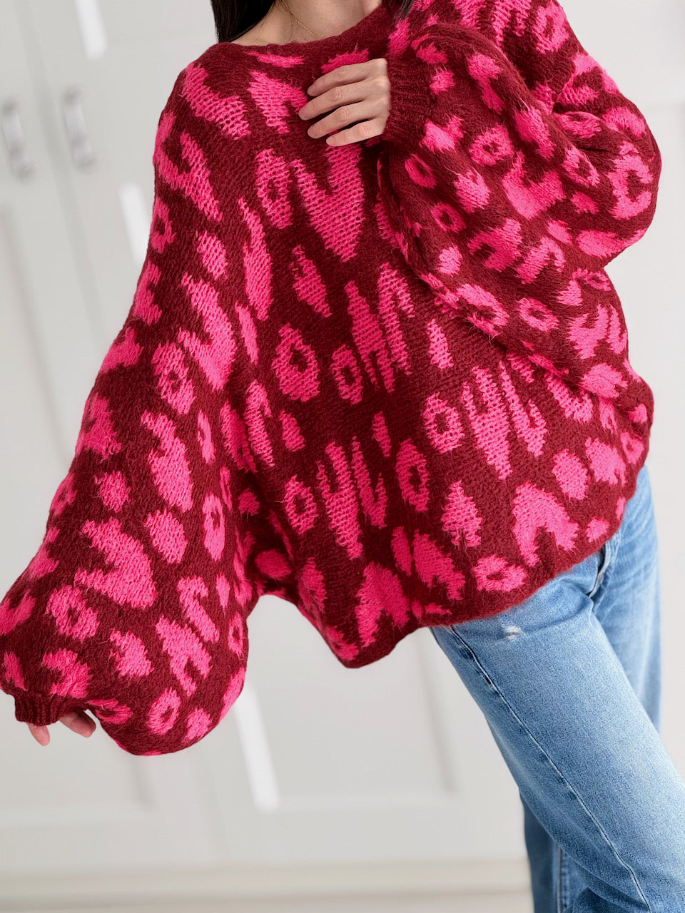 Pullover, Leo, Ballonärmel, 5 Farben