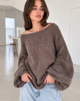 Oversize-Pullover mit Knopfärmeln, 4 Farben