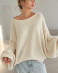 Oversize-Pullover mit Knopfärmeln, 4 Farben