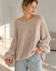 Oversize-Pullover mit Knopfärmeln, 4 Farben