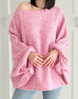 Oversize-Pullover mit Knopfärmeln, 4 Farben