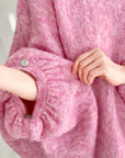 Oversize-Pullover mit Knopfärmeln, 4 Farben
