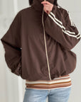 Bomberjacke, Knontrastlinie-2, 2 Farben