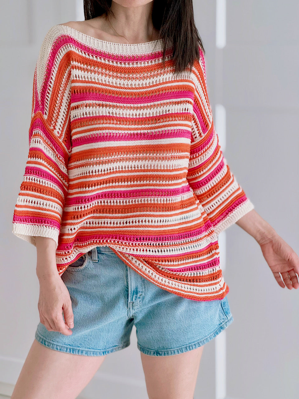 Strickpullover, Candy, Pink-Orange