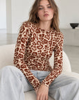 Cashmere Longsleeves, Wild-Leo, Ziegel