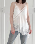 seidiges Spitzentop, 4 Farben