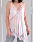 seidiges Spitzentop, 4 Farben