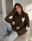 Pullover, Herzen, Schoko