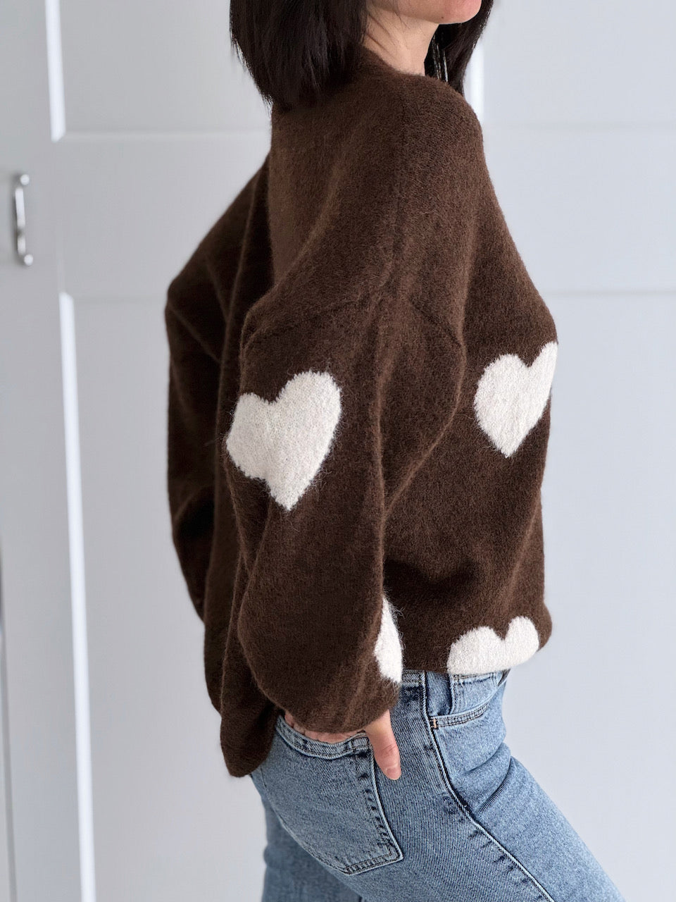 Pullover, Herzen, Schoko