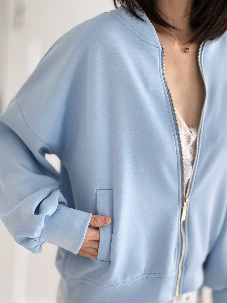 Sweatjacke, 2 Farben