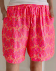 Musselin Shorts, Palmenblätter, 4 Farben