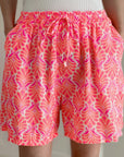 Musselin Shorts, Palmenblätter, Weiß, 2 Farben