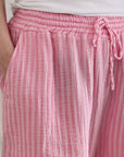 Musselin Shorts, Rosa-Streifen