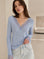 Cashmere Longsleeves, Lace, Babyblau