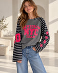 Longsleeves, NYC & Stars, Altgrau