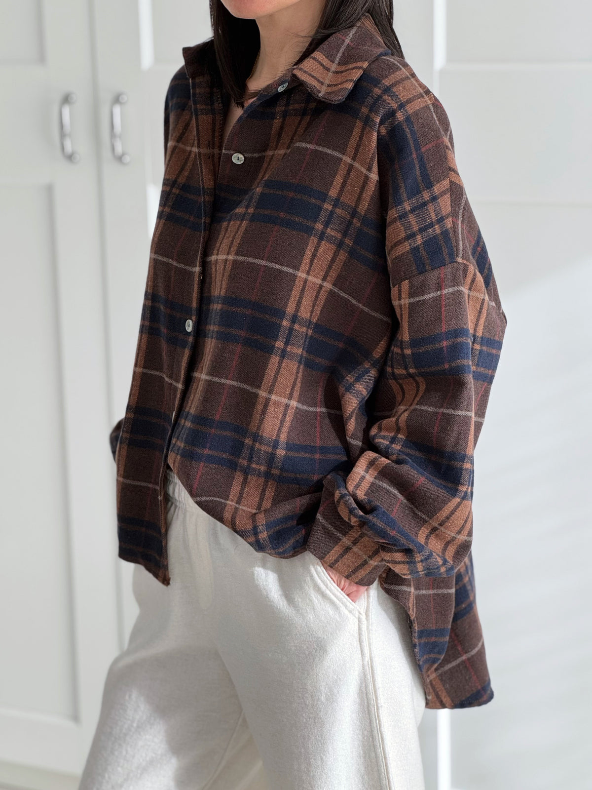 Flanell Karobluse, 3 Farben