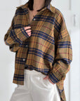 Flanell Karobluse, 3 Farben