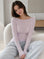 Cashmere Longsleeves, Violett
