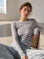 Cashmere Longsleeves, Grau
