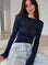 Cashmere Longsleeves, Altblau