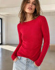 Cashmere Longsleeves, Rot
