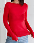 Cashmere Longsleeves, Rot