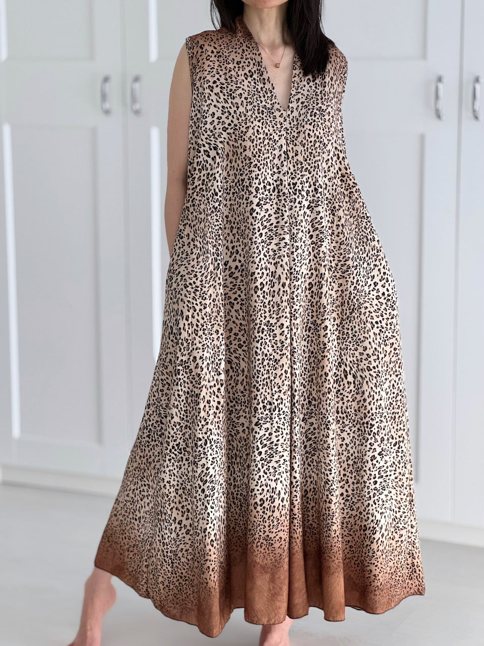 Sommer-Maxikleid, Leo, 3 Farben